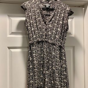 Black/white patterned mini dress